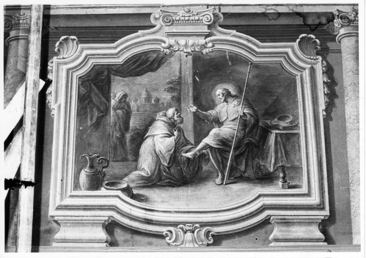 visione di Sant'Agostino (dipinto, ciclo) di Appiani Francesco (attribuito) (seconda metà sec. XVIII)