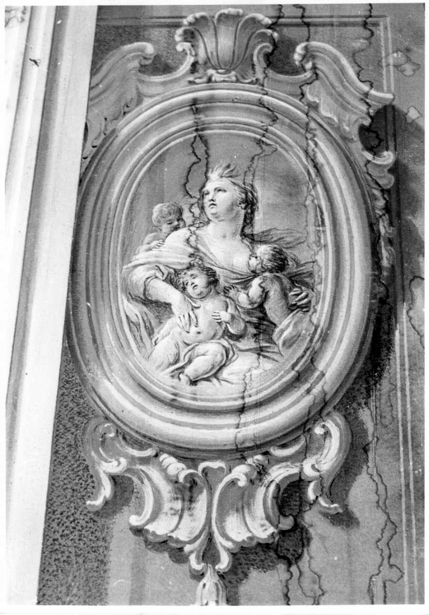 Carità (dipinto, complesso decorativo) di Appiani Francesco (attribuito), Carattoli Pietro (sec. XVIII)