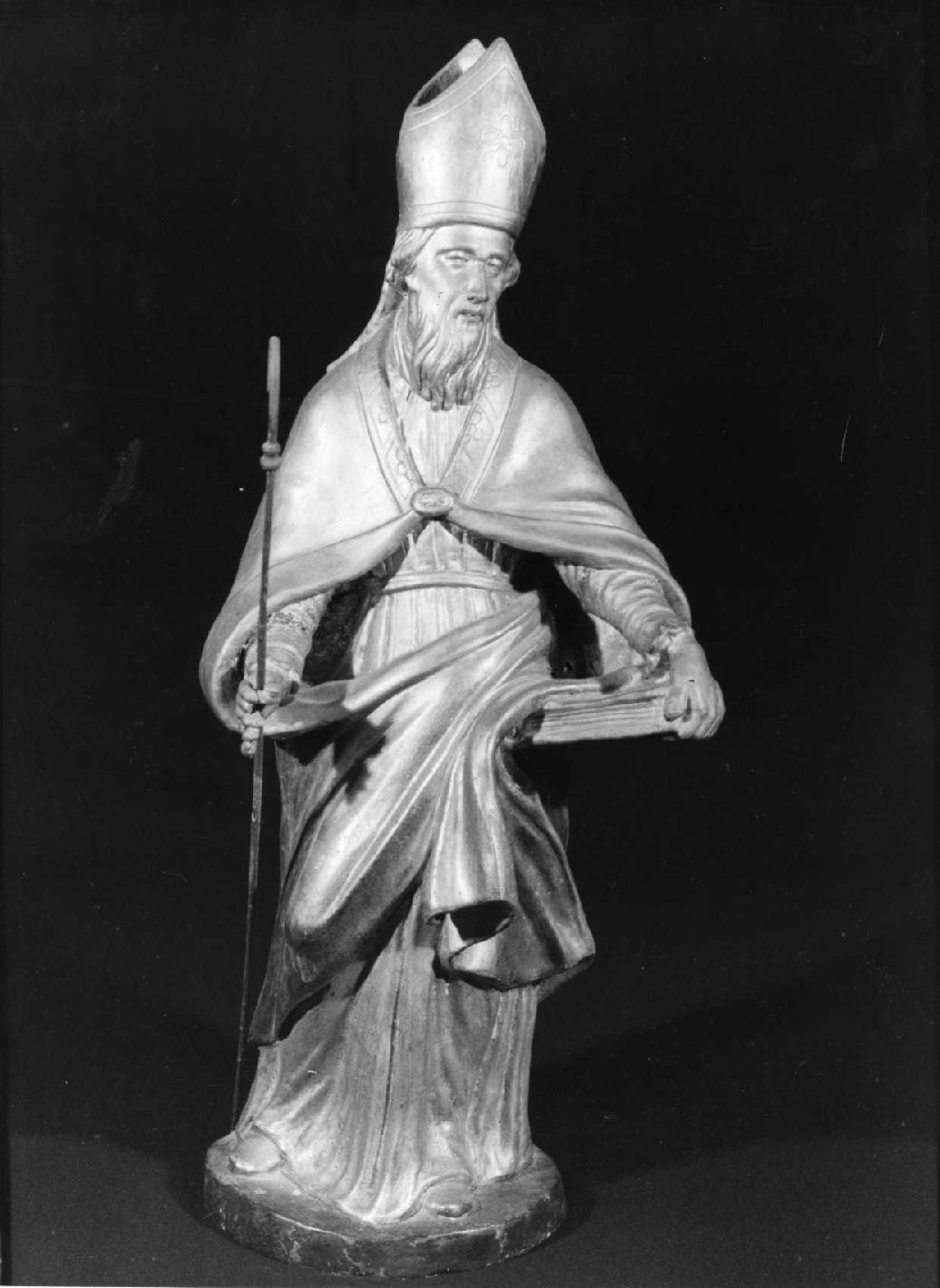 Sant'Agostino (statua, elemento d'insieme) - bottega umbra (sec. XIX)