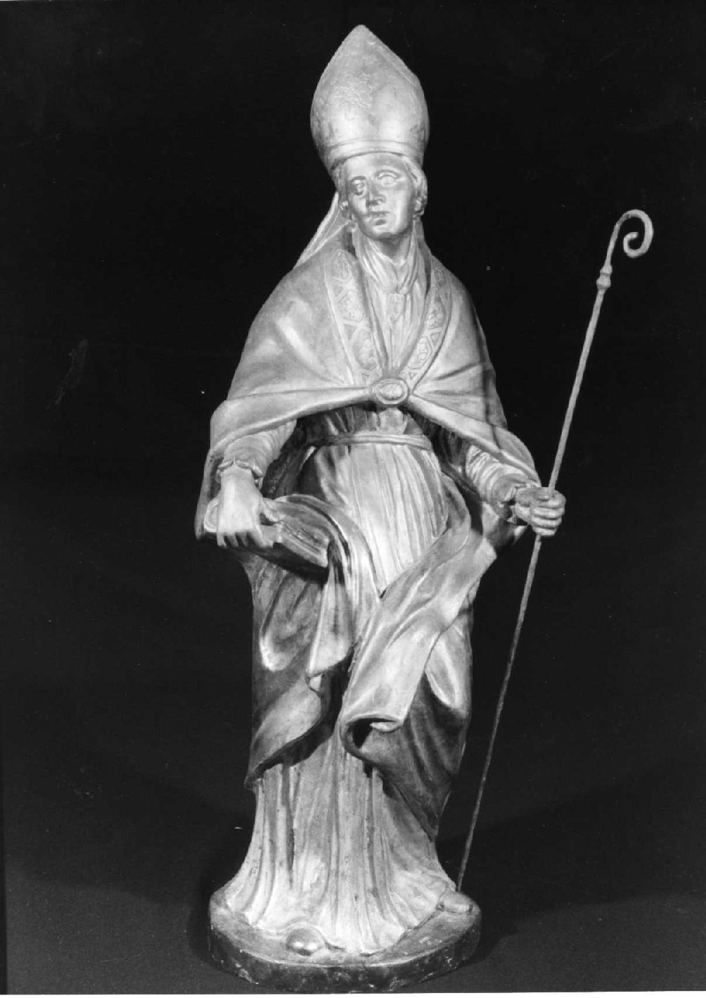 San Ludovico vescovo (statua, elemento d'insieme) - bottega umbra (sec. XIX)