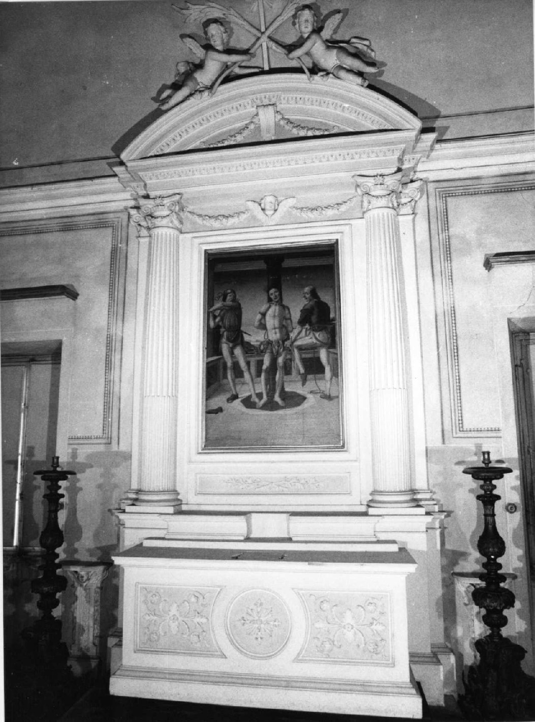 altare, elemento d'insieme - bottega umbra (sec. XVIII)