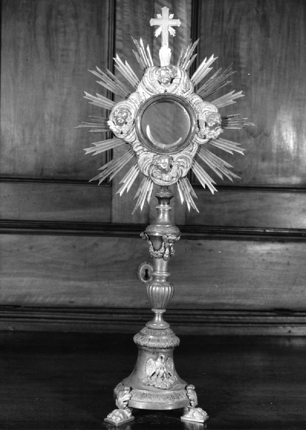 ostensorio - a raggiera, opera isolata - bottega umbra (sec. XIX)