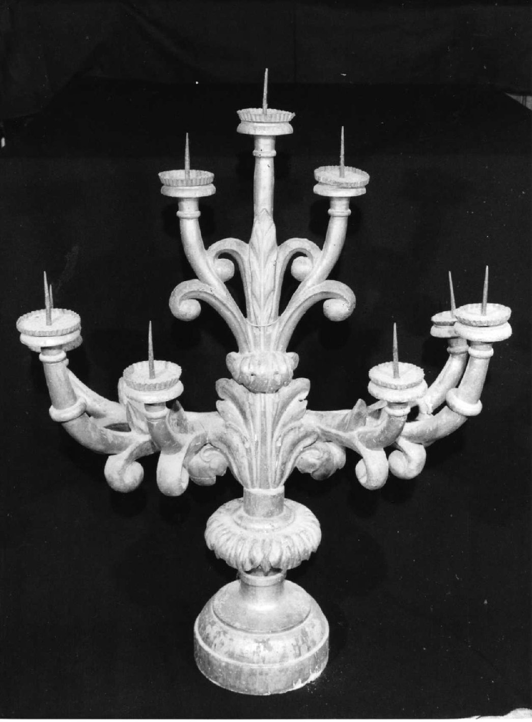 candelabro, coppia - bottega umbra (sec. XIX)