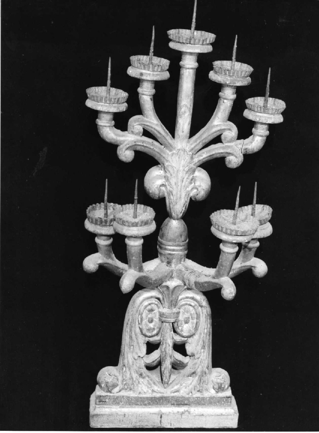 candelabro, serie - bottega umbra (sec. XIX)
