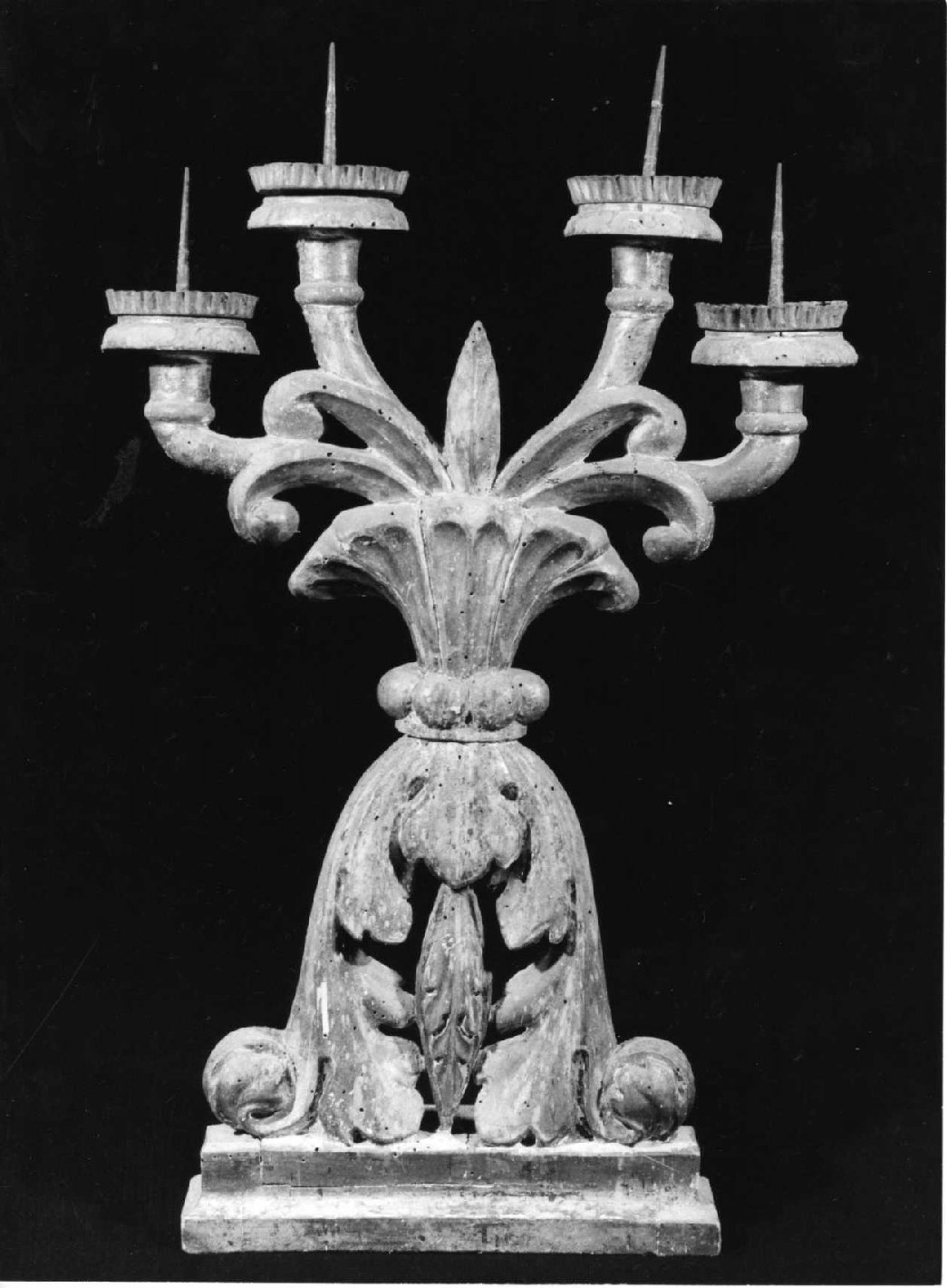 candelabro, serie - bottega umbra (sec. XIX)