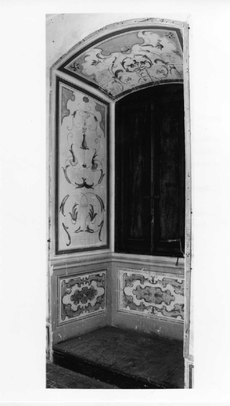 motivi decorativi a girali vegetali e sagome astratte (decorazione pittorica, complesso decorativo) - ambito Italia centrale (seconda metà sec. XIX)