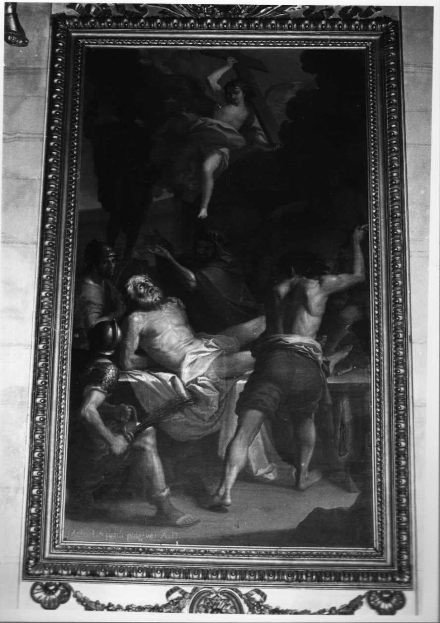 flagellazione di Sant'Andrea (dipinto, opera isolata) di Leopardi Marcello (attribuito) (sec. XVIII)