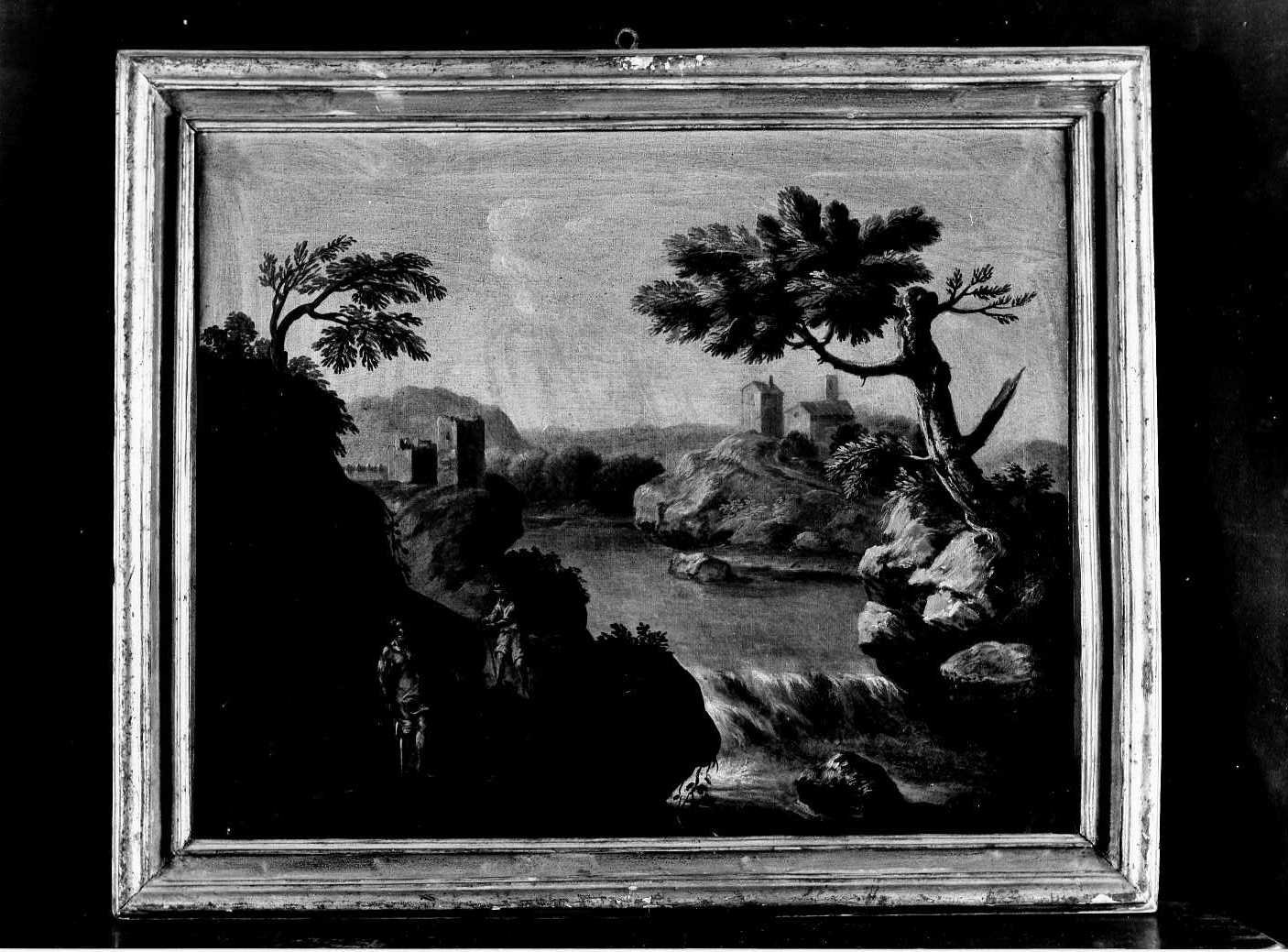 paesaggio (dipinto, opera isolata) - ambito umbro (sec. XVIII)