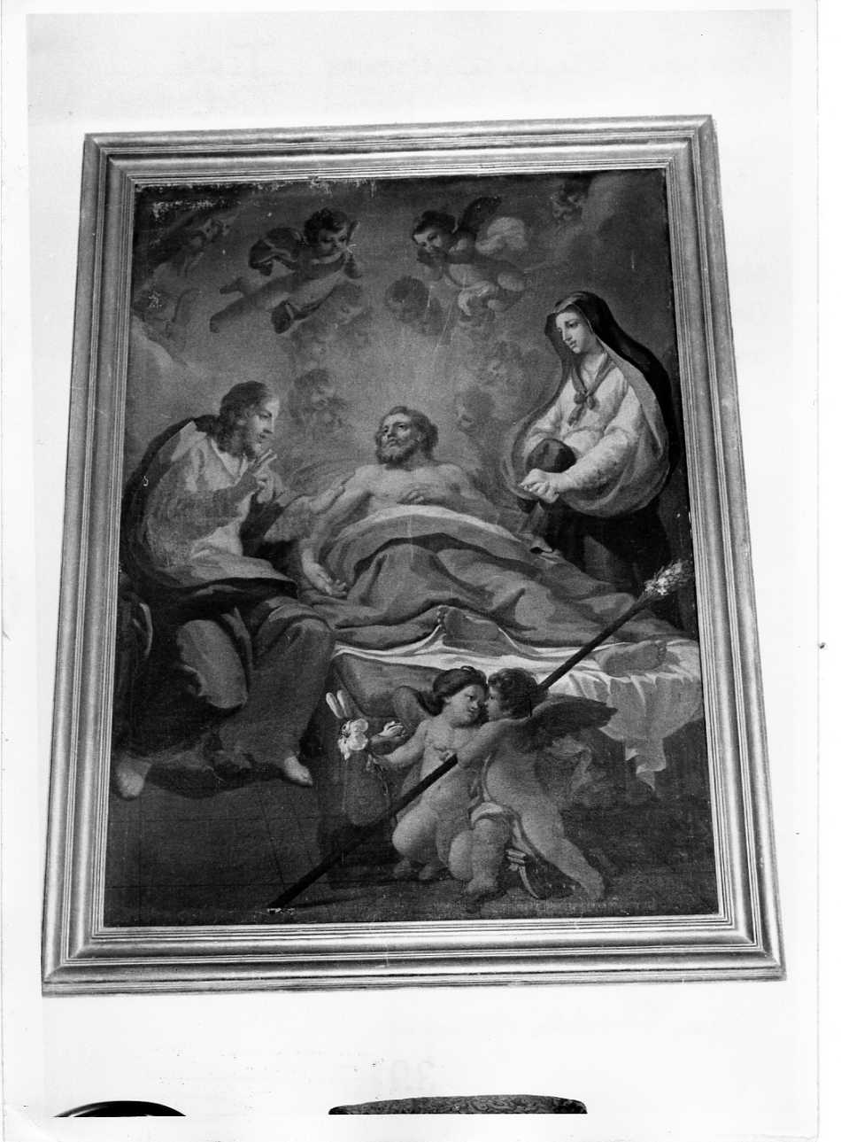 morte di San Giuseppe (dipinto, opera isolata) - ambito umbro (sec. XVIII)