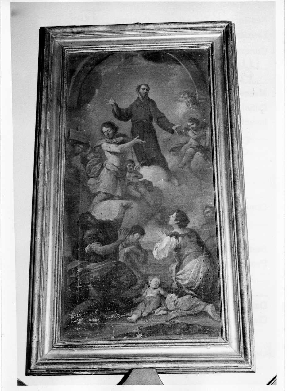 San Francesco in gloria (dipinto, opera isolata) - ambito umbro (sec. XVII)