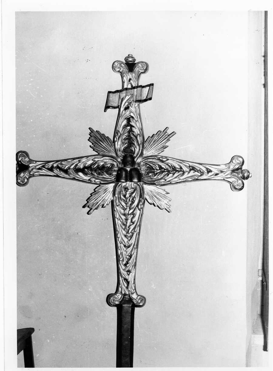 croce processionale, opera isolata - bottega umbra (sec. XVII)