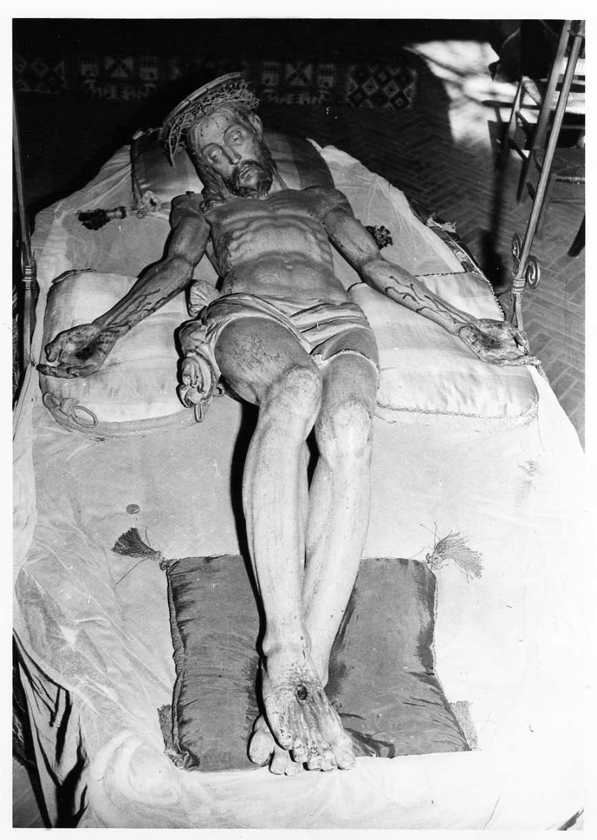 Cristo morto (scultura, opera isolata) - bottega umbra (sec. XVI)