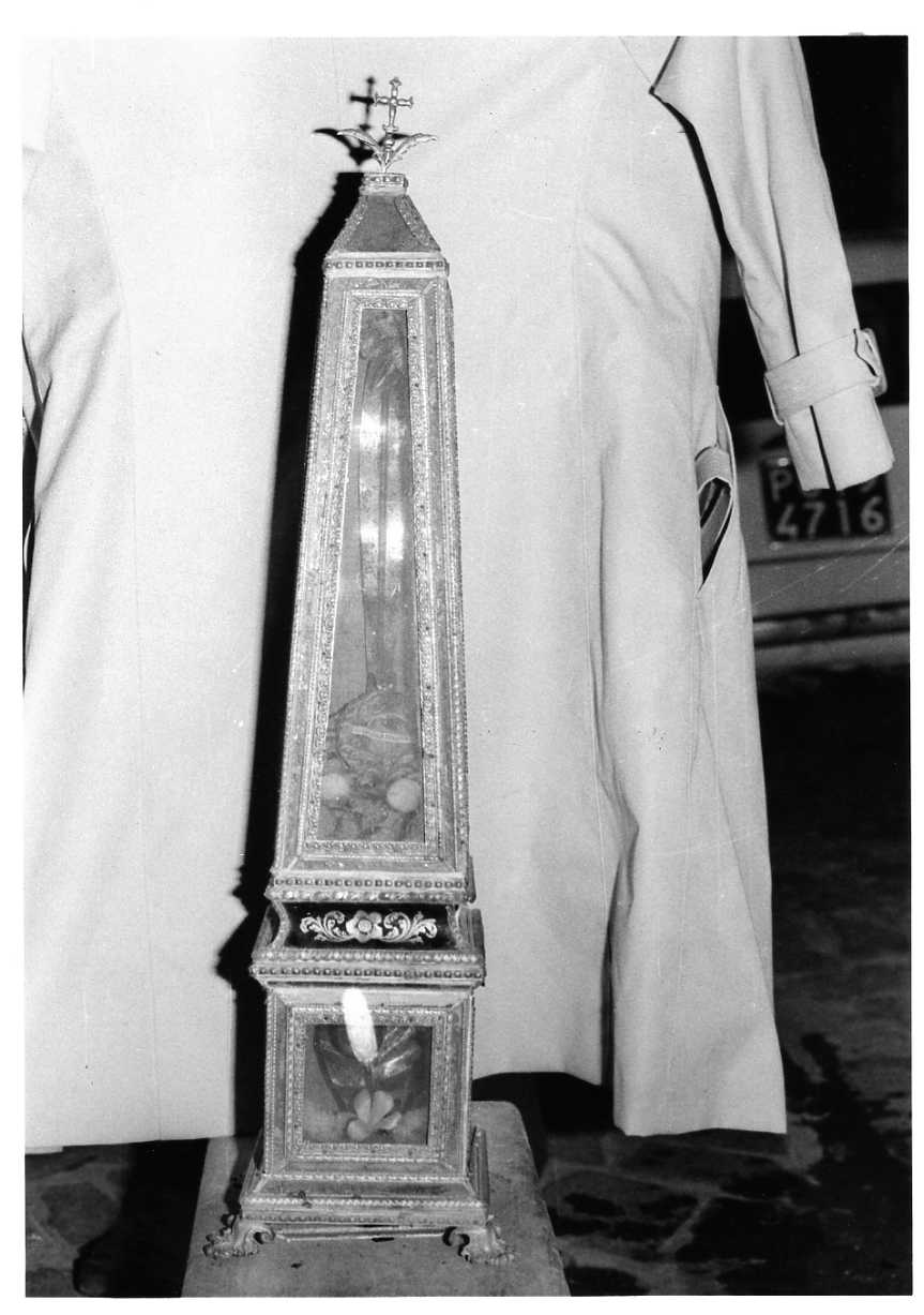 reliquiario, coppia - bottega umbra (sec. XVII)