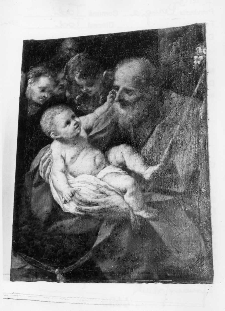 San Giuseppe e Gesù Bambino (dipinto, opera isolata) - ambito Italia centrale (secc. XVII/ XVIII)