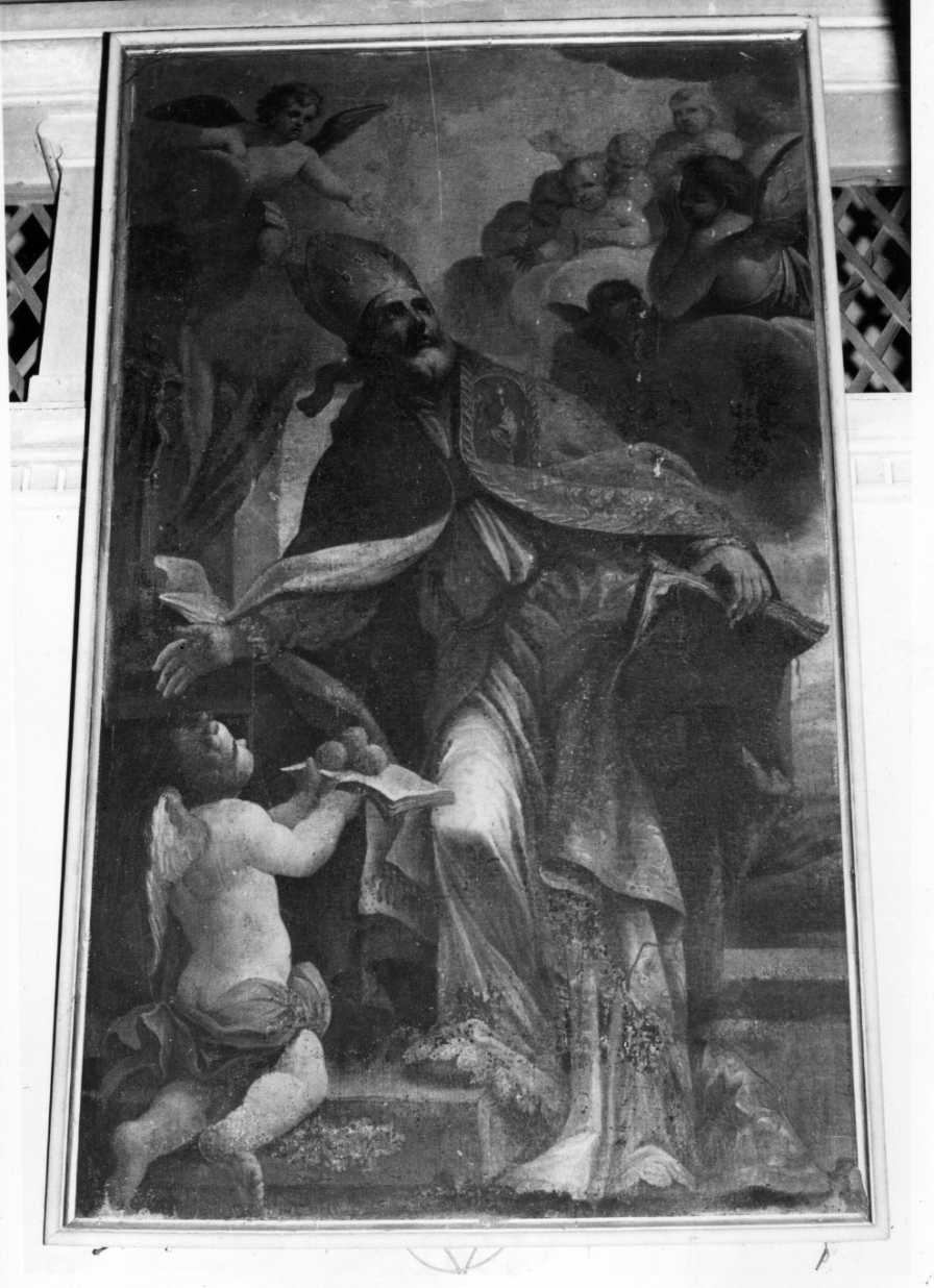 San Nicola di Bari (dipinto, opera isolata) - ambito Italia centrale (secc. XVII/ XVIII)