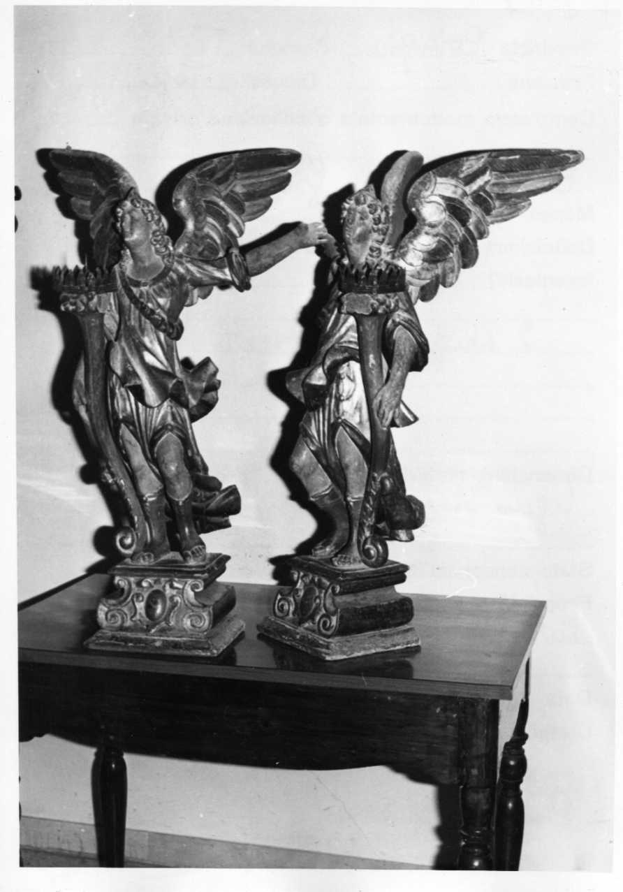 candelabro - a statua, coppia - bottega Italia centrale (secc. XVII/ XVIII)