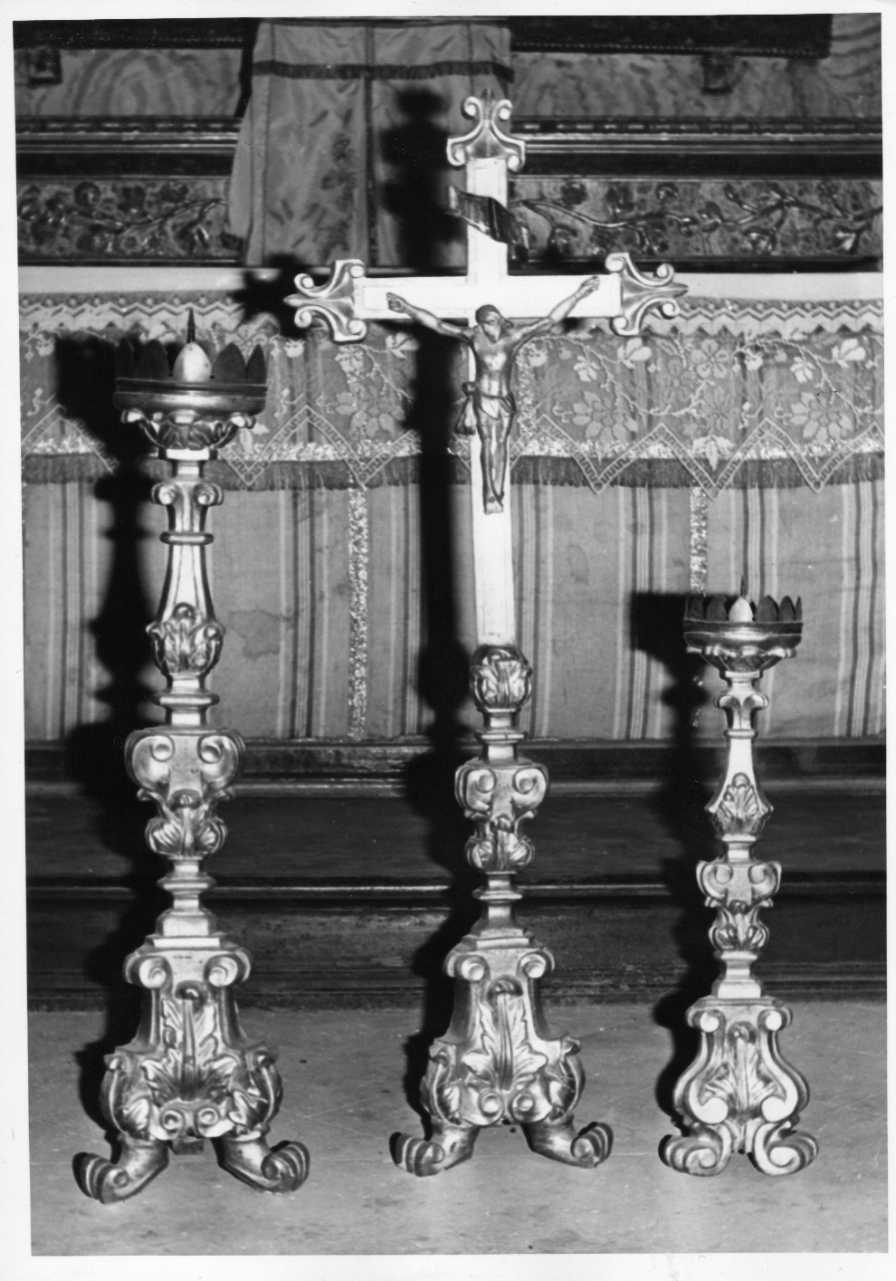 candeliere, serie - bottega Italia centrale (sec. XVIII)