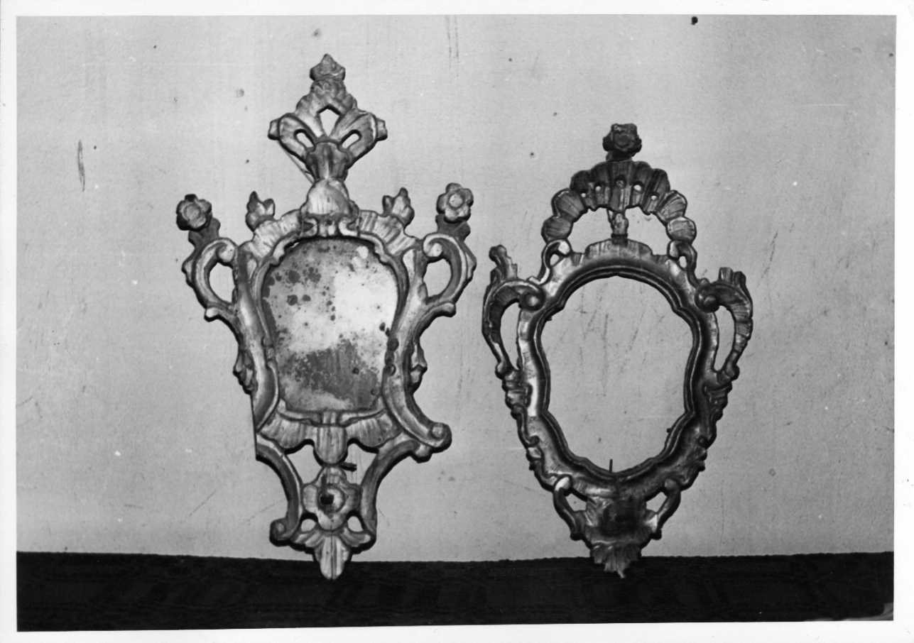 specchiera, coppia - bottega Italia centrale (sec. XVIII)