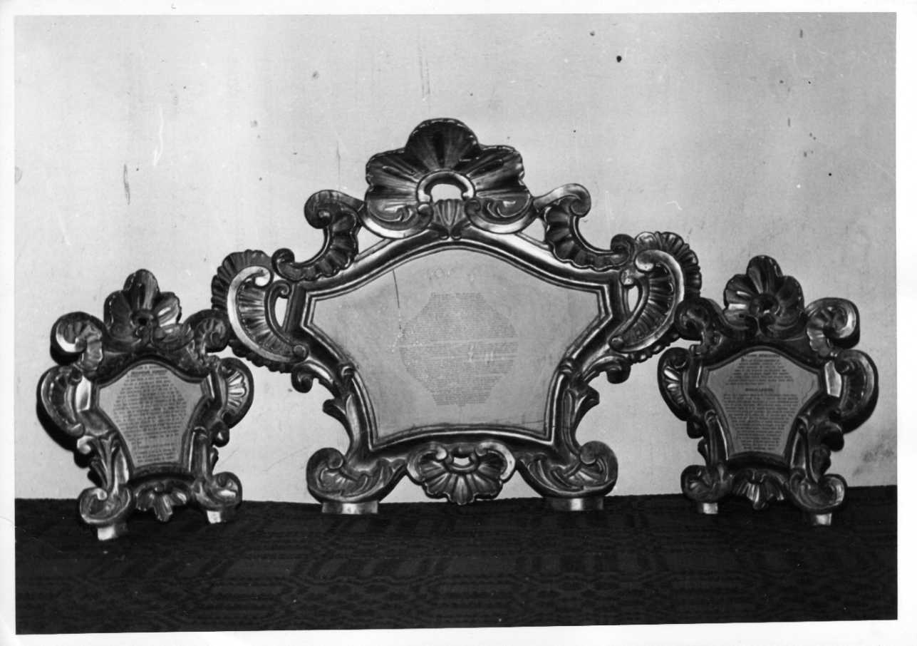 cartagloria, coppia - bottega Italia centrale (sec. XVIII)