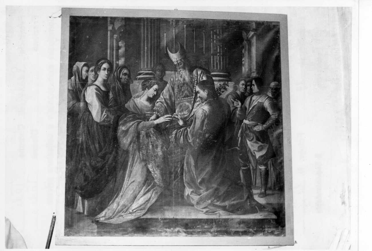 Sposalizio di Maria Vergine (dipinto, opera isolata) di Barbiani Bartolomeo (sec. XVII)