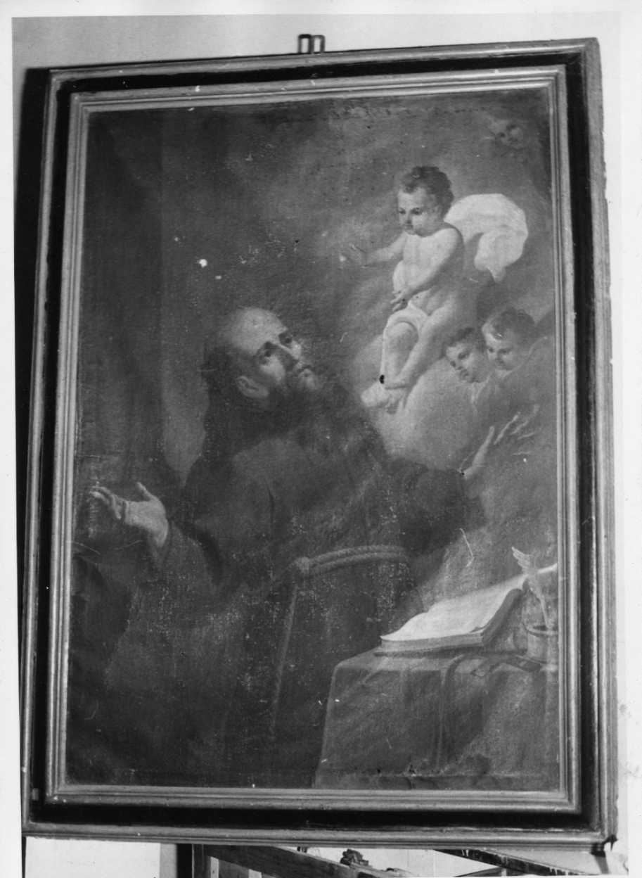 estasi di San Francesco d'Assisi (dipinto, opera isolata) - ambito Italia centrale (sec. XVII)