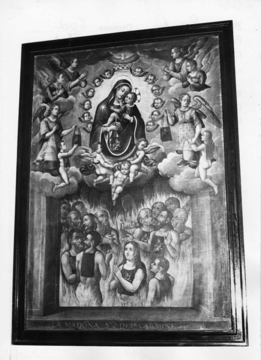 Madonna del Carmelo (dipinto, opera isolata) - ambito Italia centrale (sec. XVII)