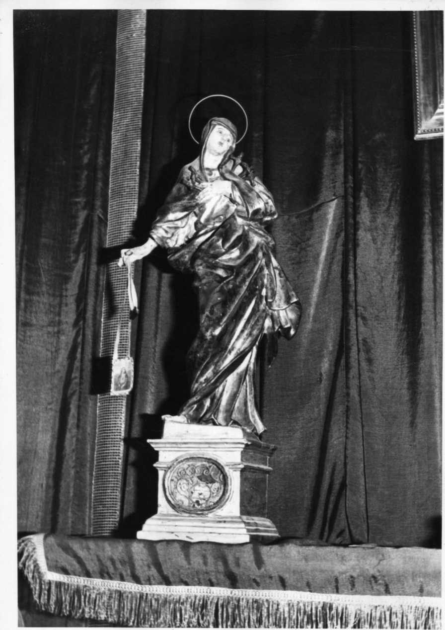 reliquiario - a statuetta, opera isolata - bottega Italia centrale (sec. XVIII)