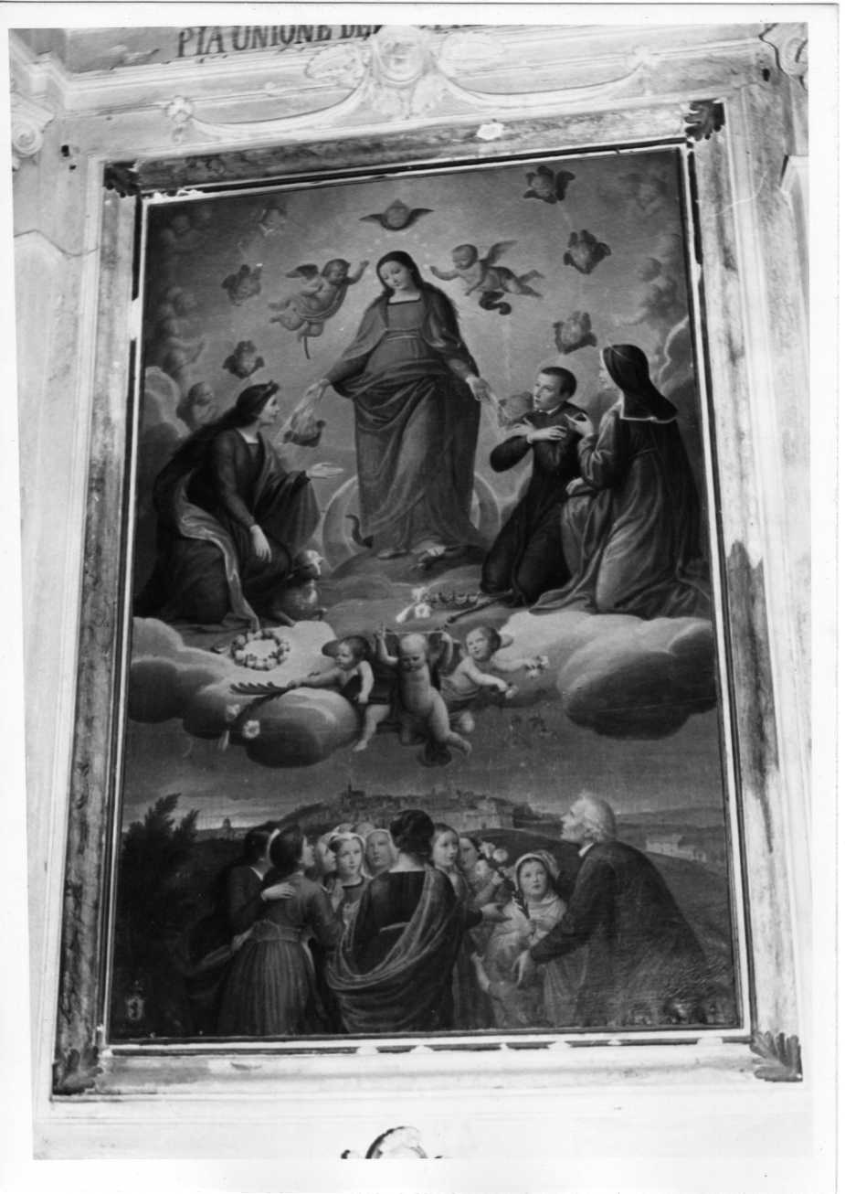 Immacolata Concezione (dipinto, opera isolata) di Sabatini Luigi (attribuito) (sec. XIX)