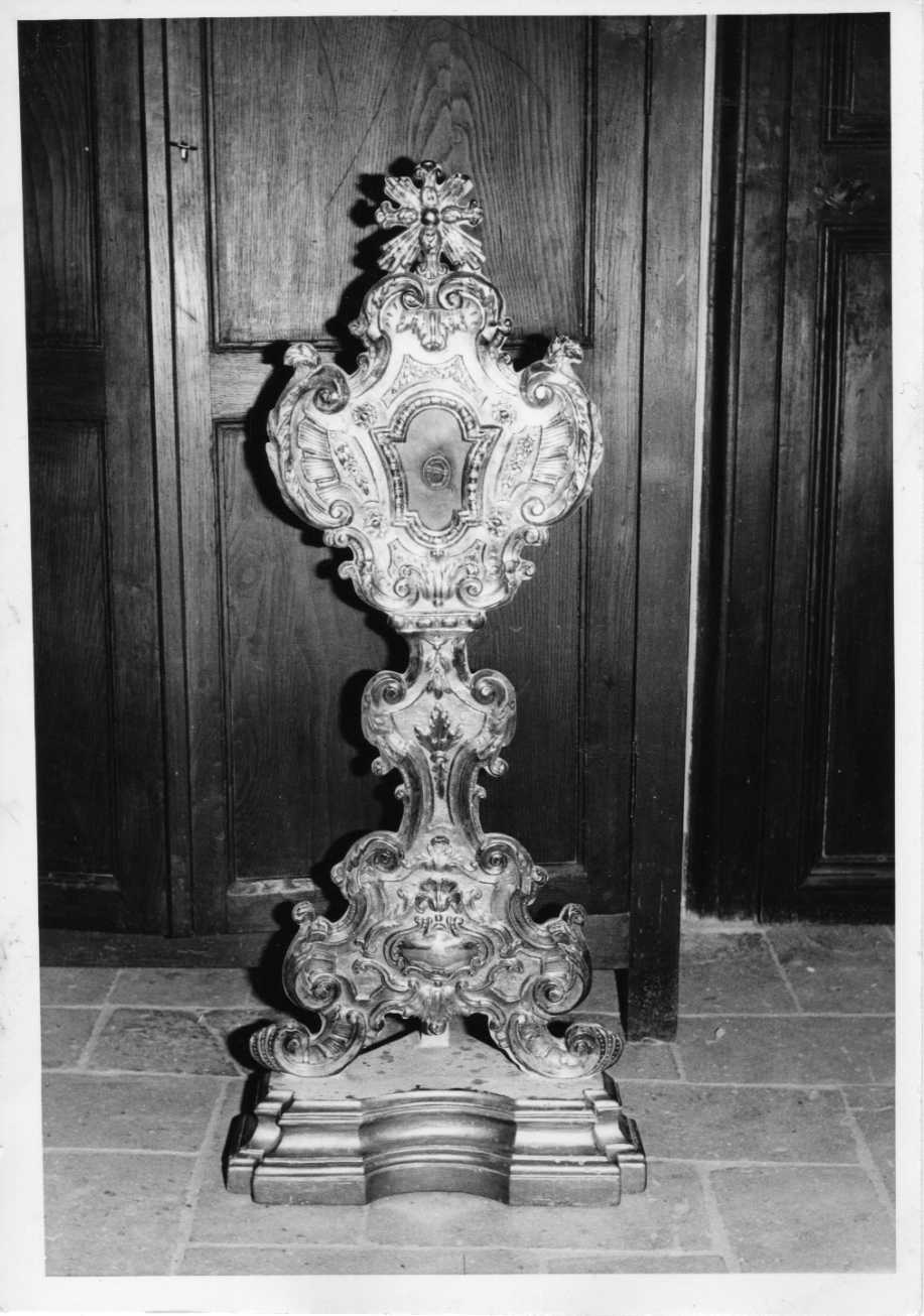 reliquiario - a ostensorio, serie di Delicati Mattia (sec. XIX)