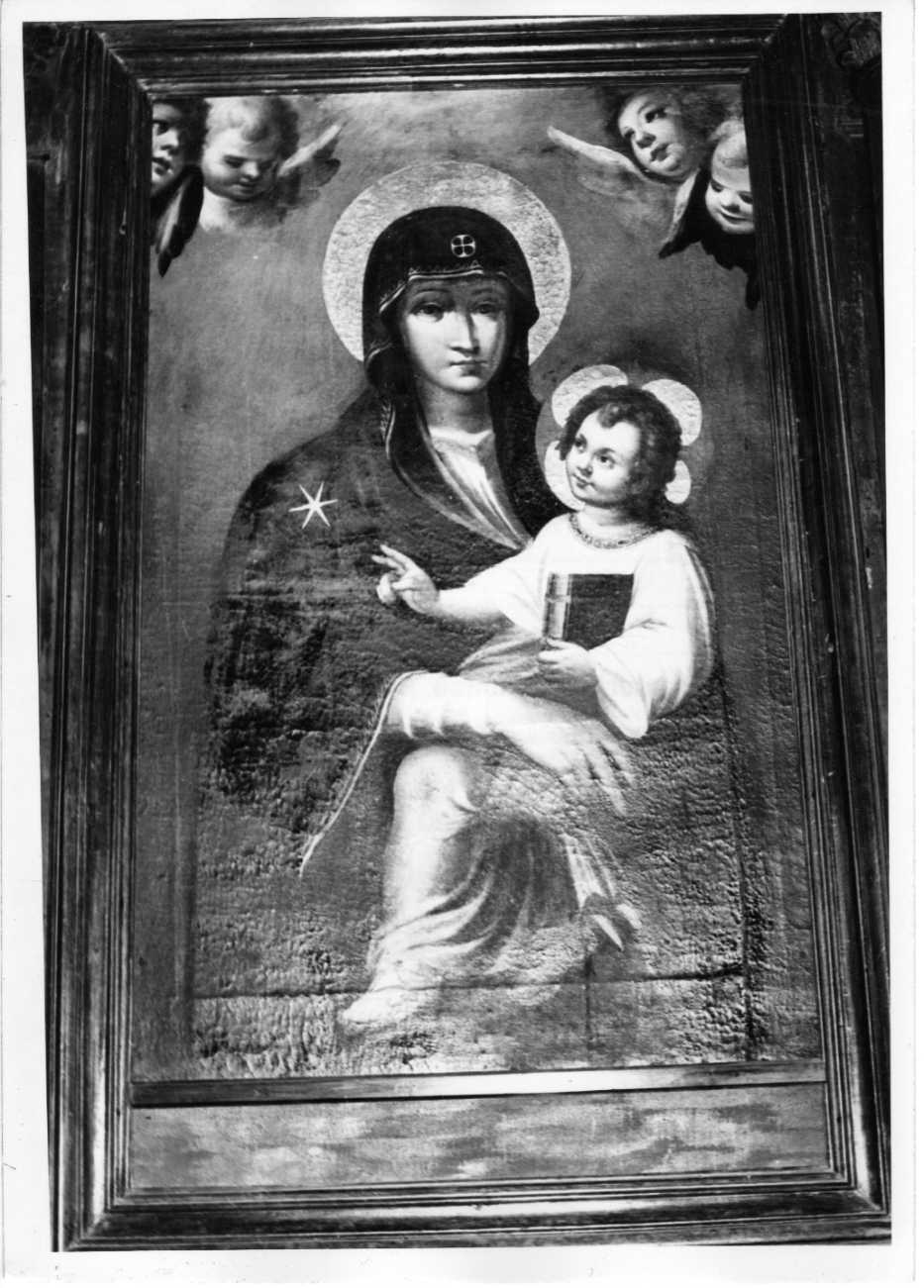 Madonna con Bambino e angeli (dipinto, opera isolata) - ambito Italia centrale (secc. XVII/ XVIII)