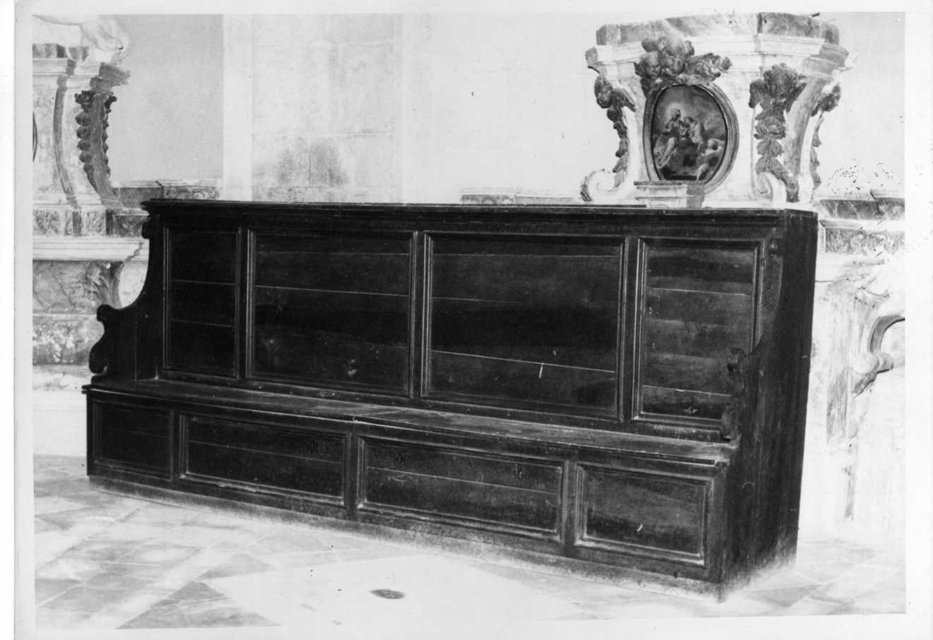 panca, opera isolata - bottega Italia centrale (sec. XVII)