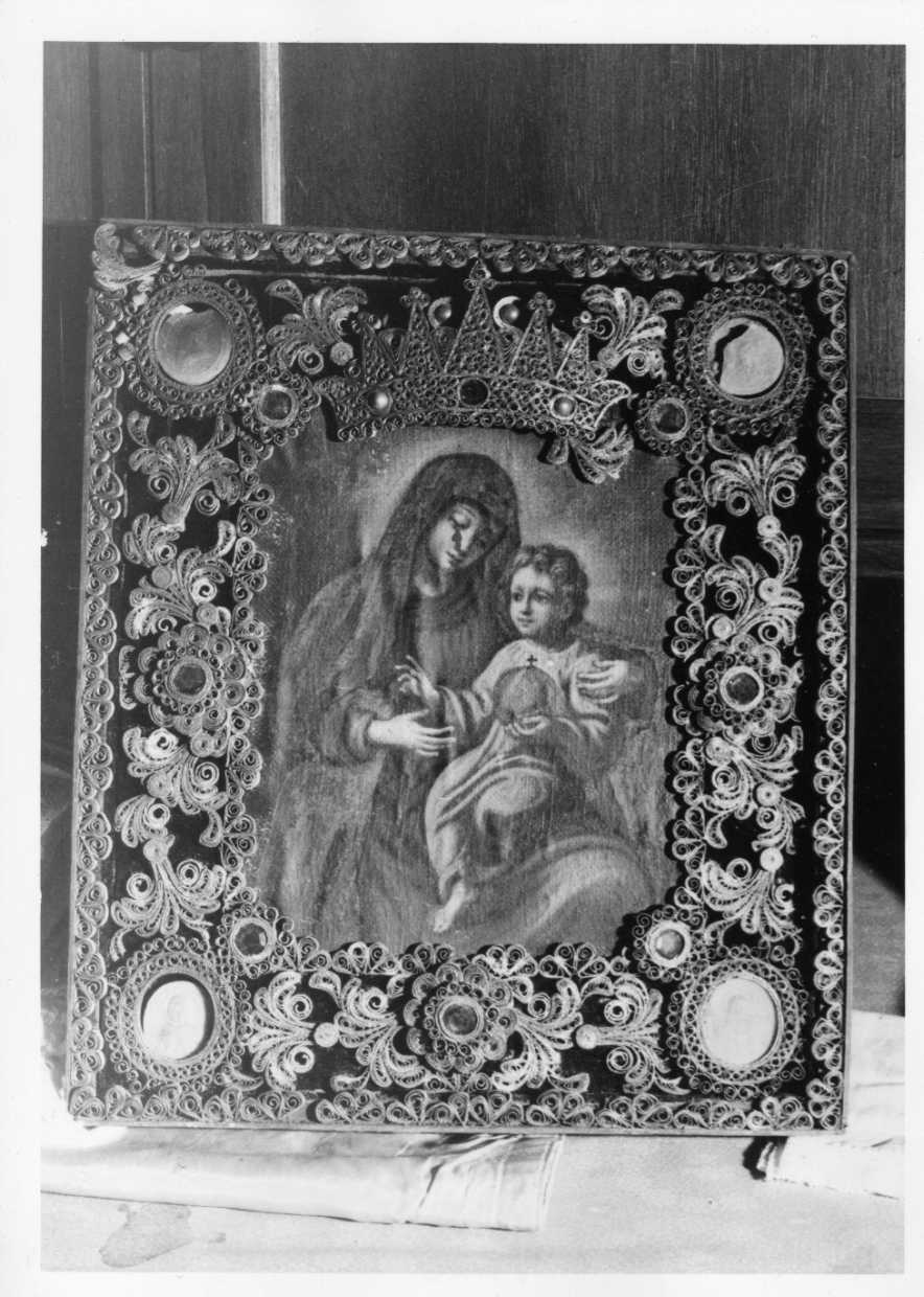 Madonna con Bambino (dipinto, opera isolata) - ambito Italia centrale (sec. XVII)