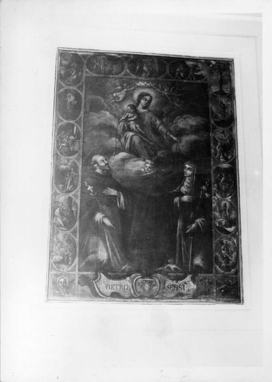 Madonna del Rosario (dipinto, opera isolata) - ambito Italia centrale (sec. XVIII)