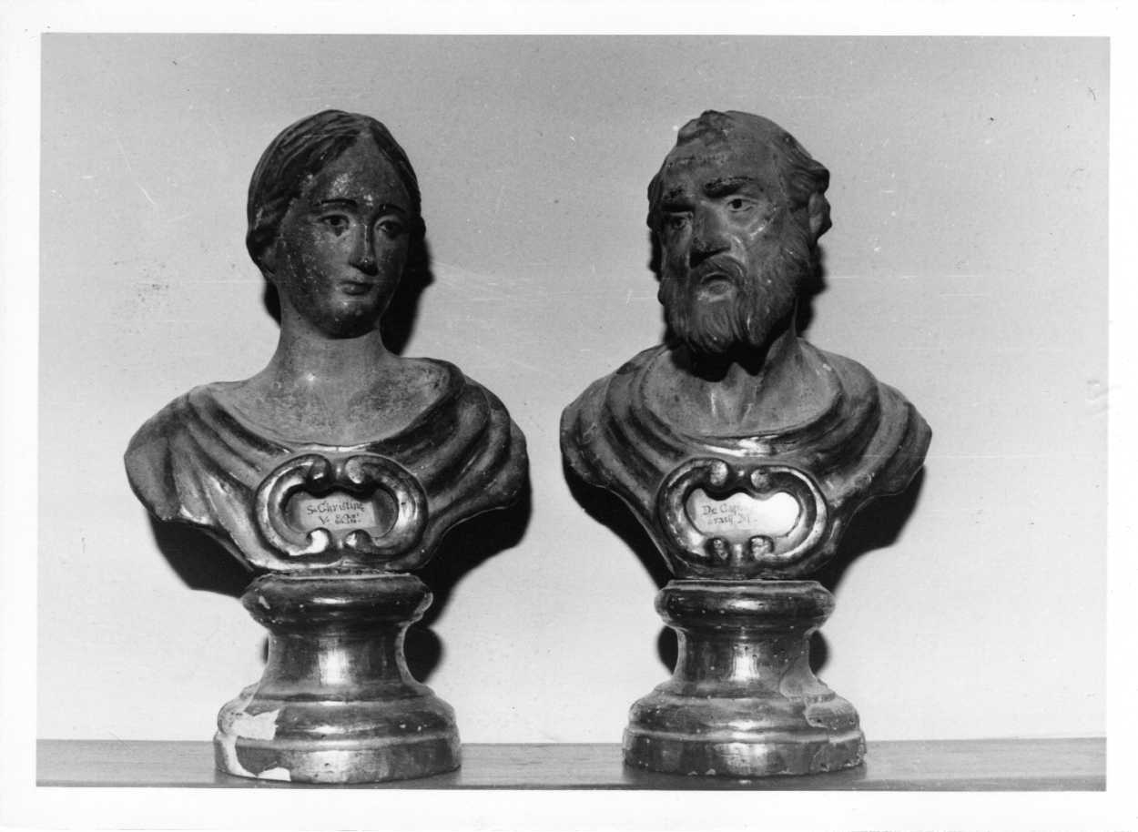 reliquiario - a busto, serie - bottega Italia centrale (sec. XVIII)