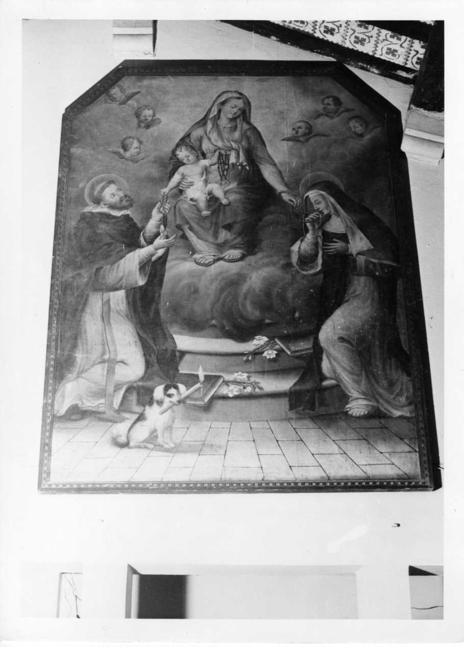 Madonna del Rosario (dipinto, opera isolata) - ambito Italia centrale (sec. XVIII)