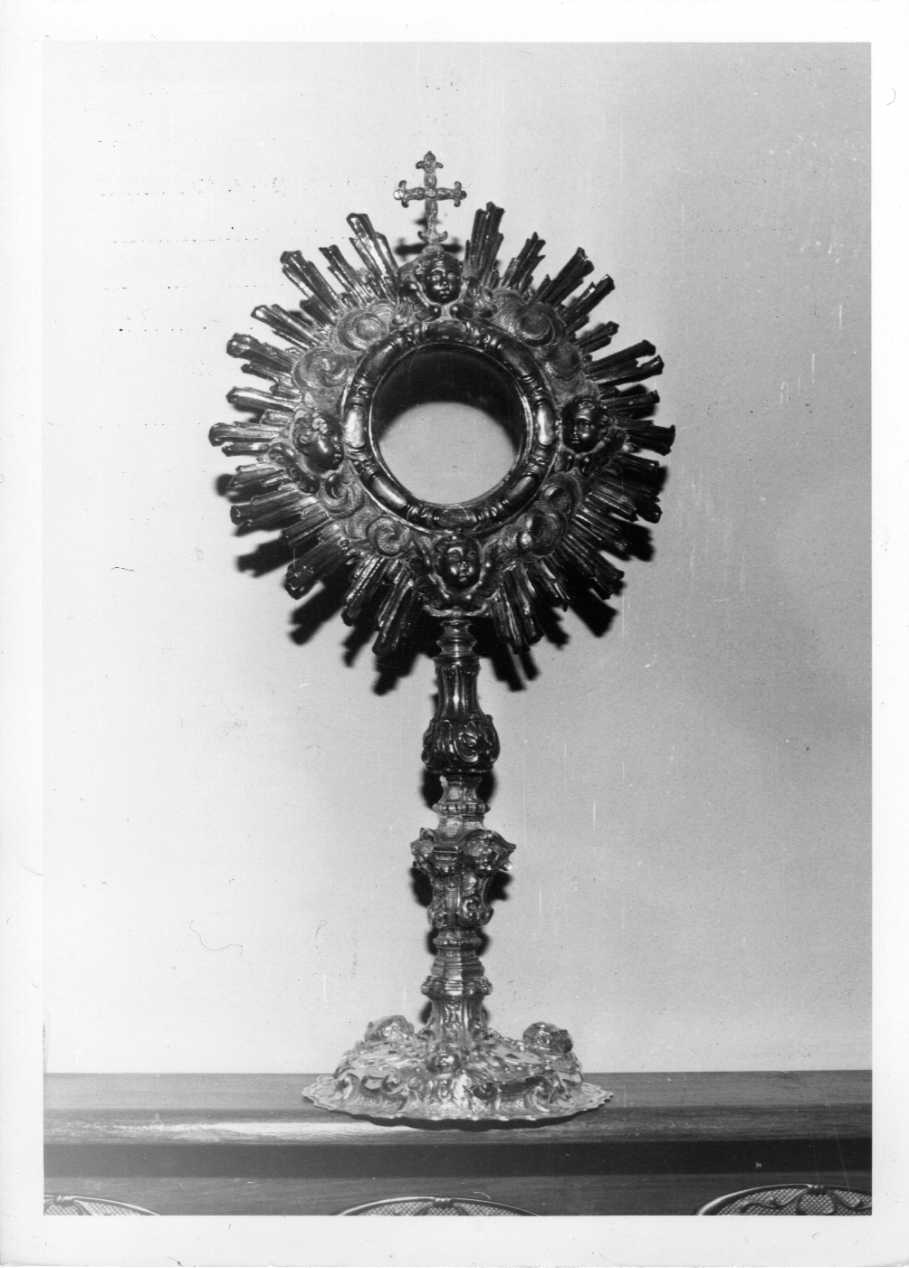 ostensorio, opera isolata - bottega Italia centrale (sec. XVIII)