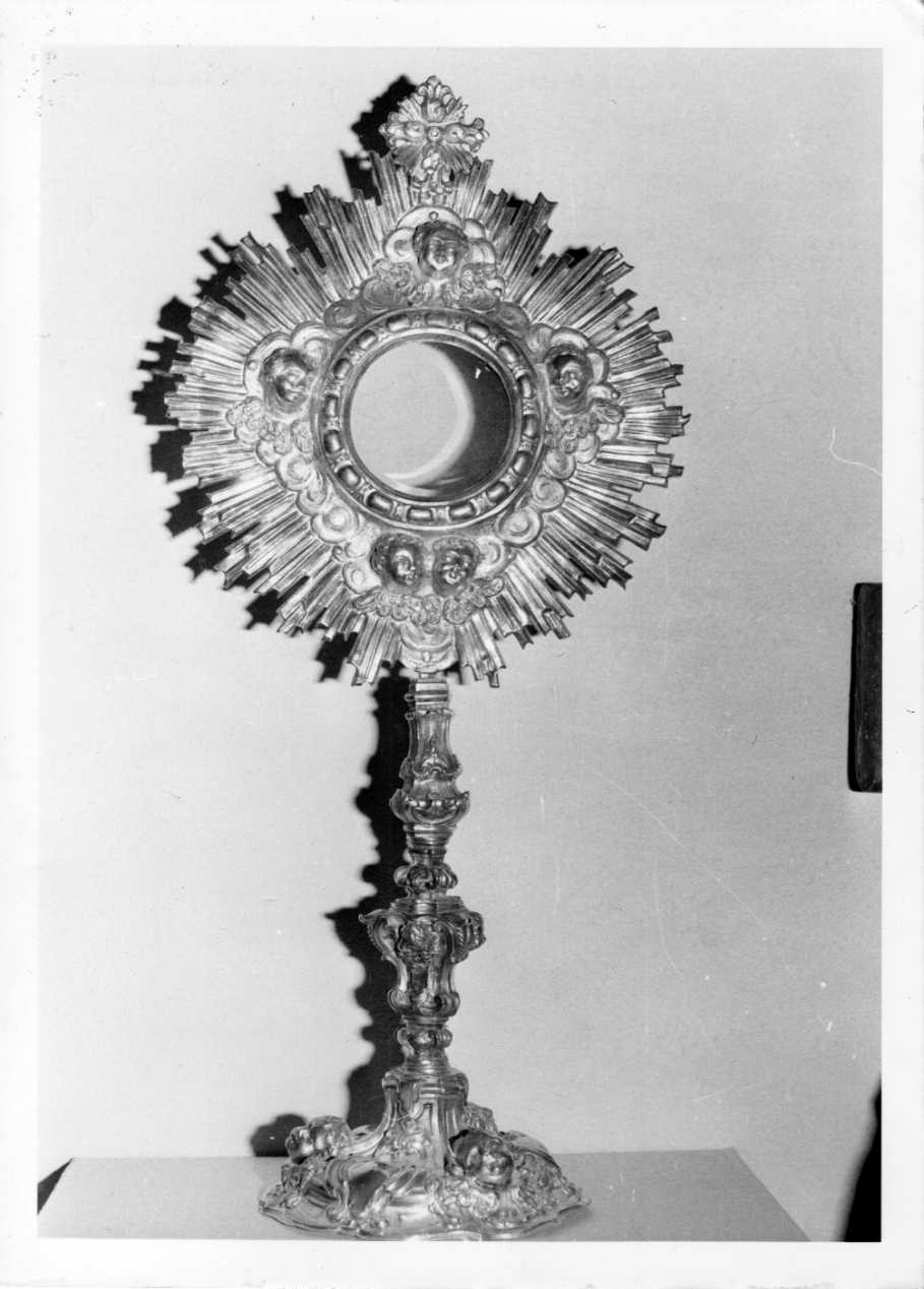 ostensorio, opera isolata - bottega Italia centrale (sec. XVIII)