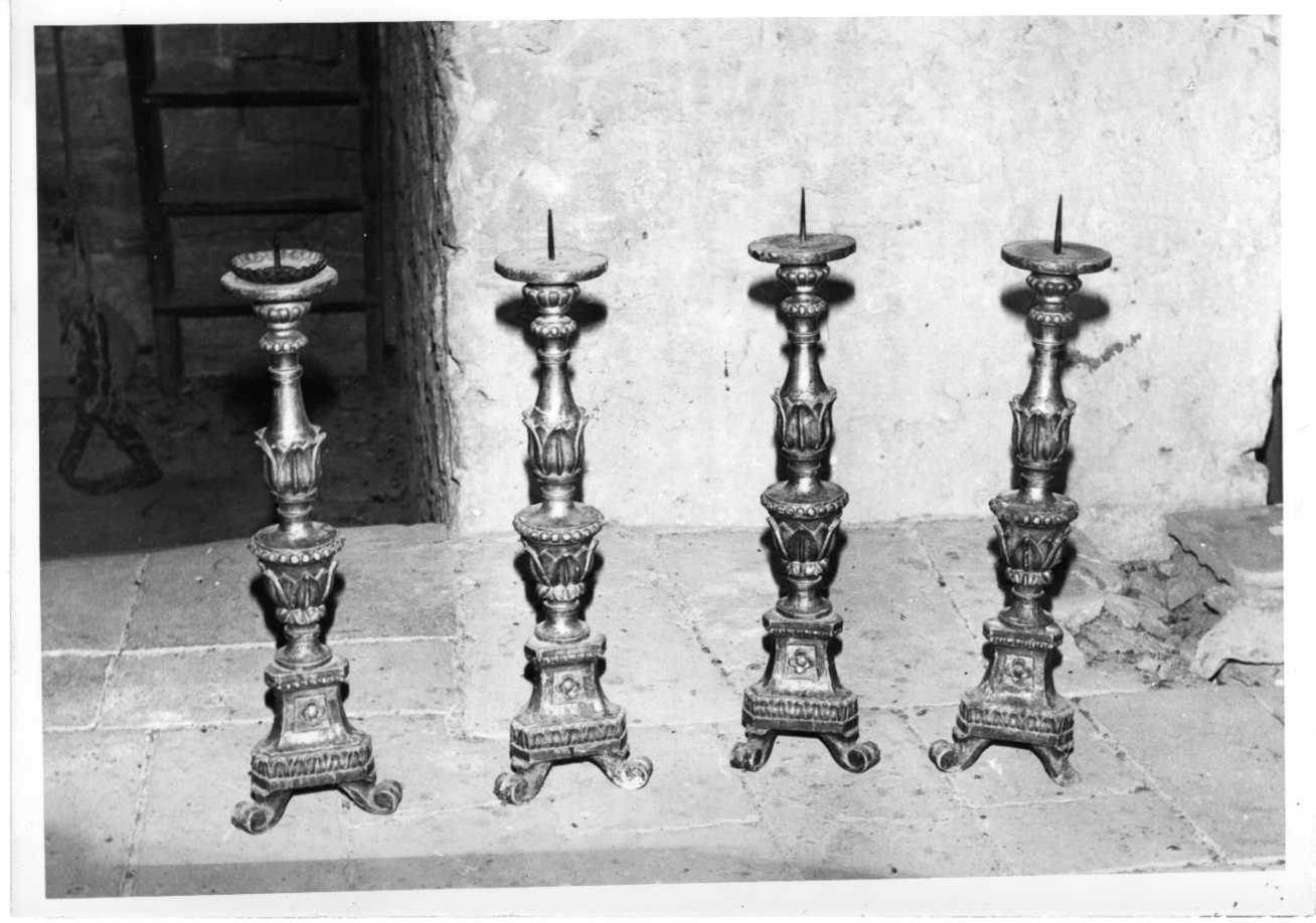 candeliere, serie - bottega Italia centrale (sec. XIX)