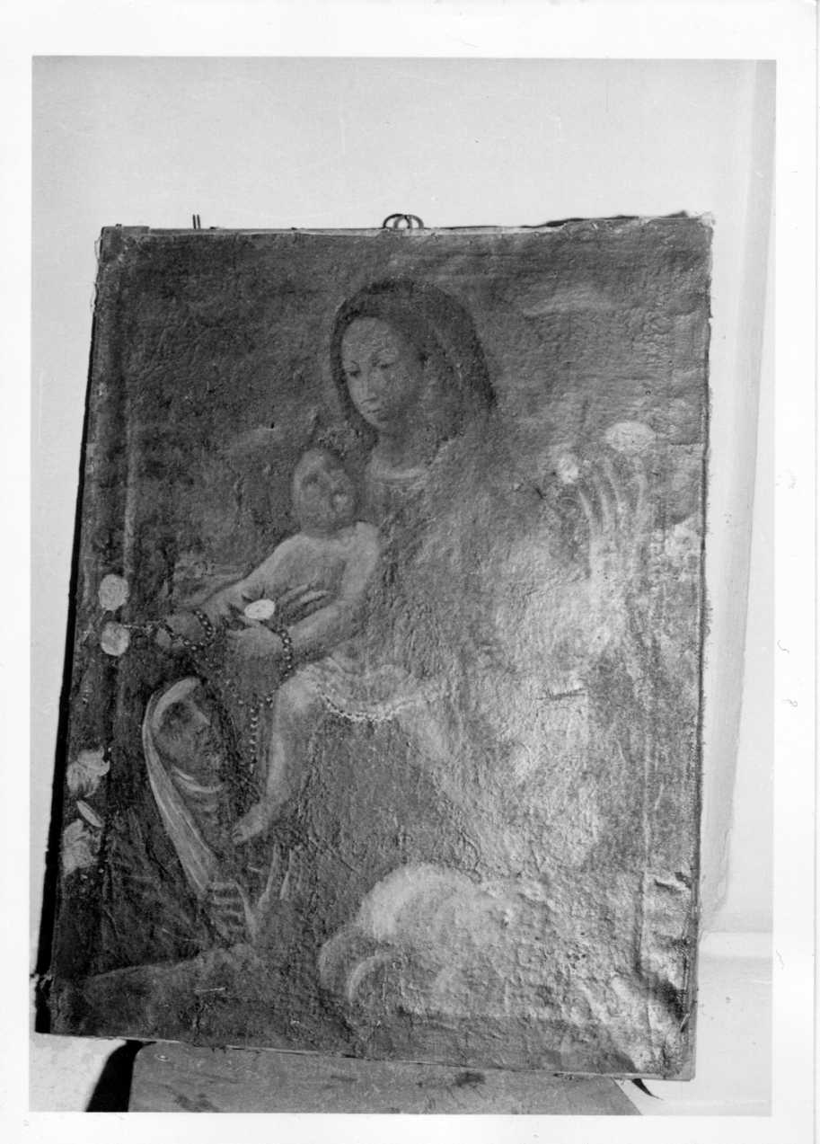 Madonna del Rosario con Santi (dipinto, opera isolata) - ambito Italia centrale (sec. XVII)