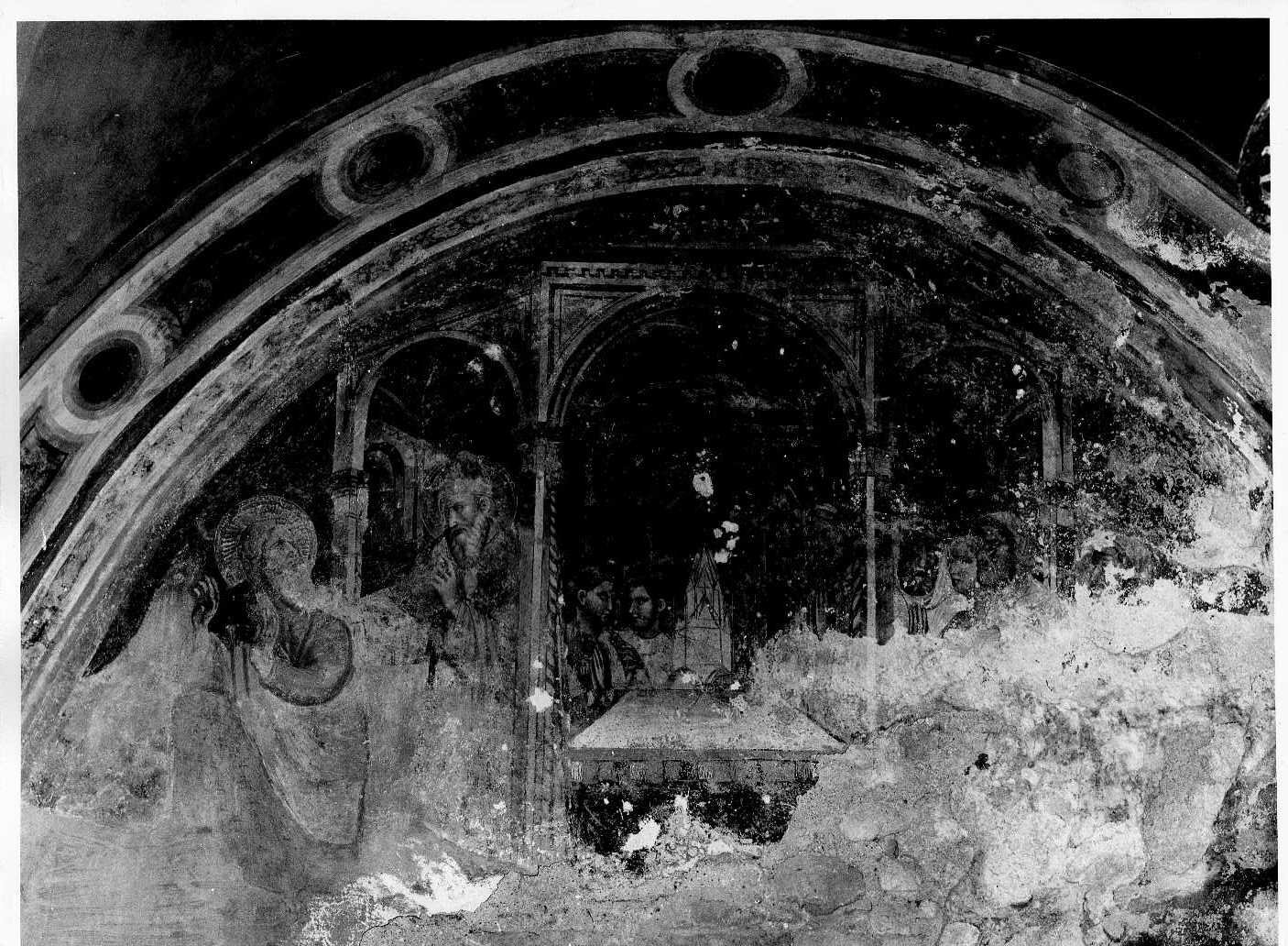 San Gioacchino cacciato dal tempio (dipinto) di Cola di Pietro da Camerino (sec. XV)