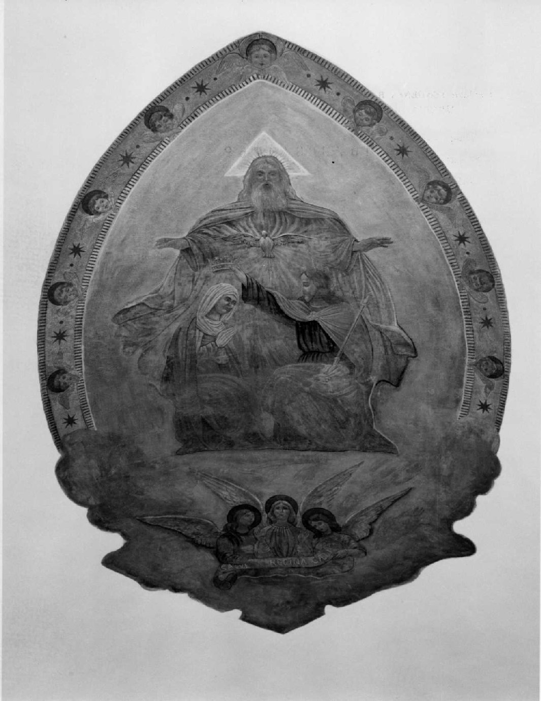 incoronazione di Maria Vergine (dipinto, opera isolata) - ambito umbro (secc. XVI/ XVII)