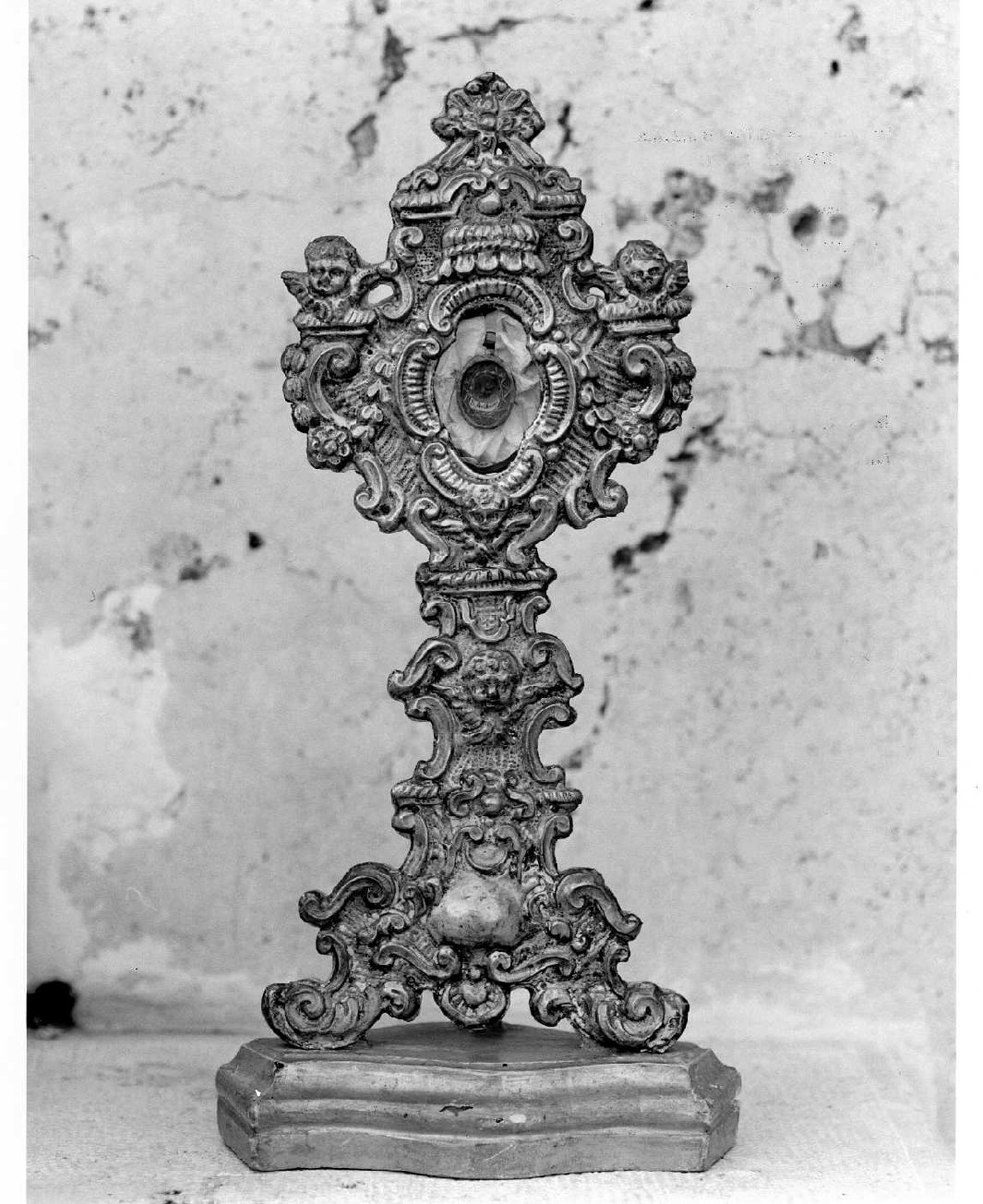 reliquiario - a ostensorio, opera isolata - bottega umbra (sec. XVIII)