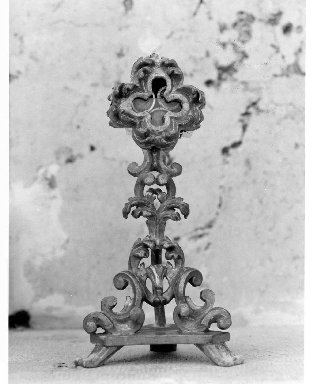 reliquiario - a ostensorio, serie - bottega umbra (sec. XVIII)