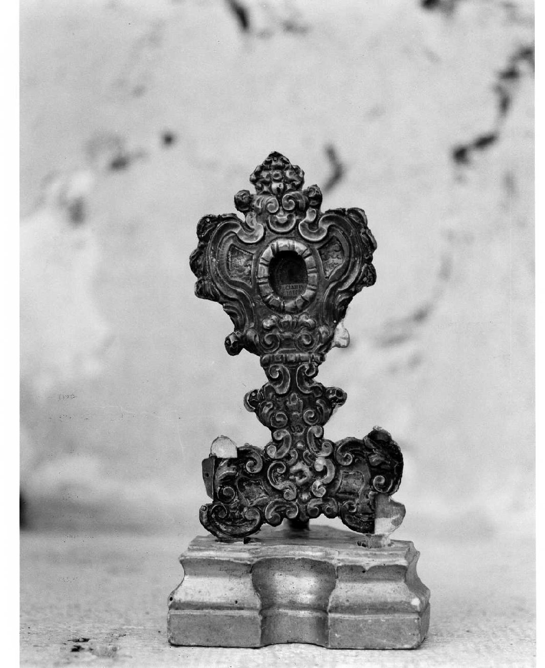 reliquiario - a ostensorio, serie - bottega umbra (sec. XVIII)