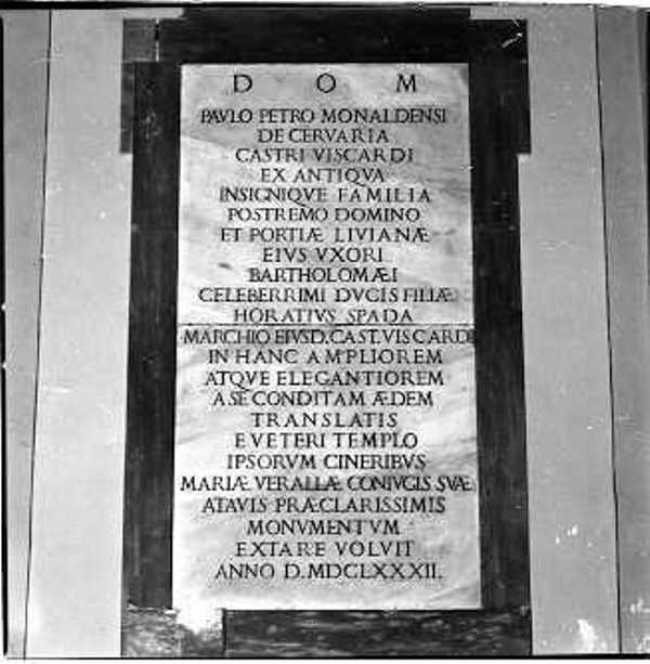 lapide commemorativa, opera isolata - manifattura Italia centrale (sec. XVII)