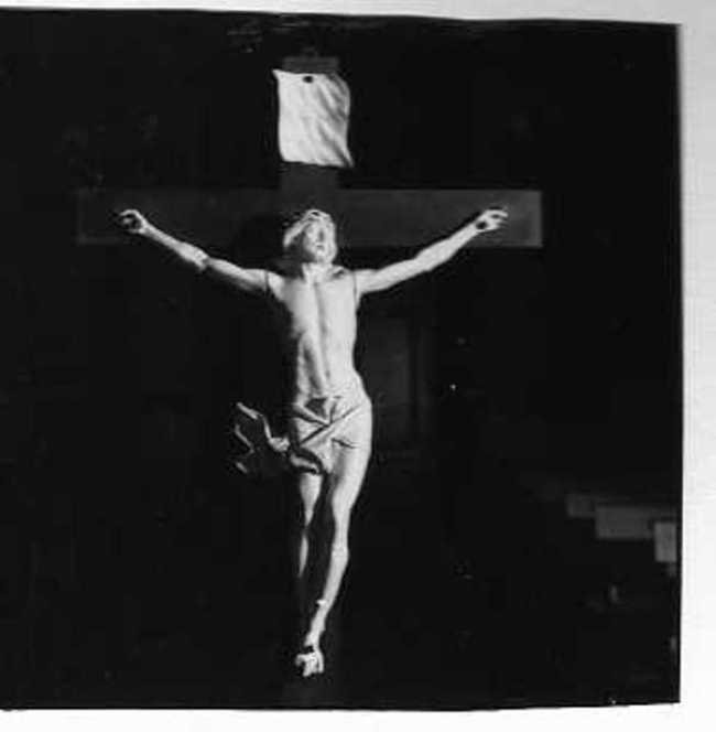 Cristo crocifisso (croce processionale, opera isolata) - ambito francese (sec. XVII)