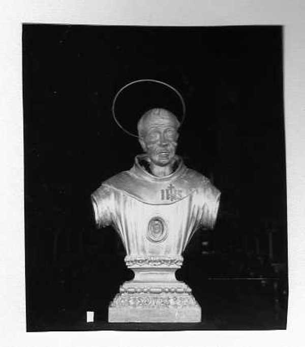 San Bernardino (reliquiario - a busto, opera isolata) - ambito Italia centrale (sec. XIX)