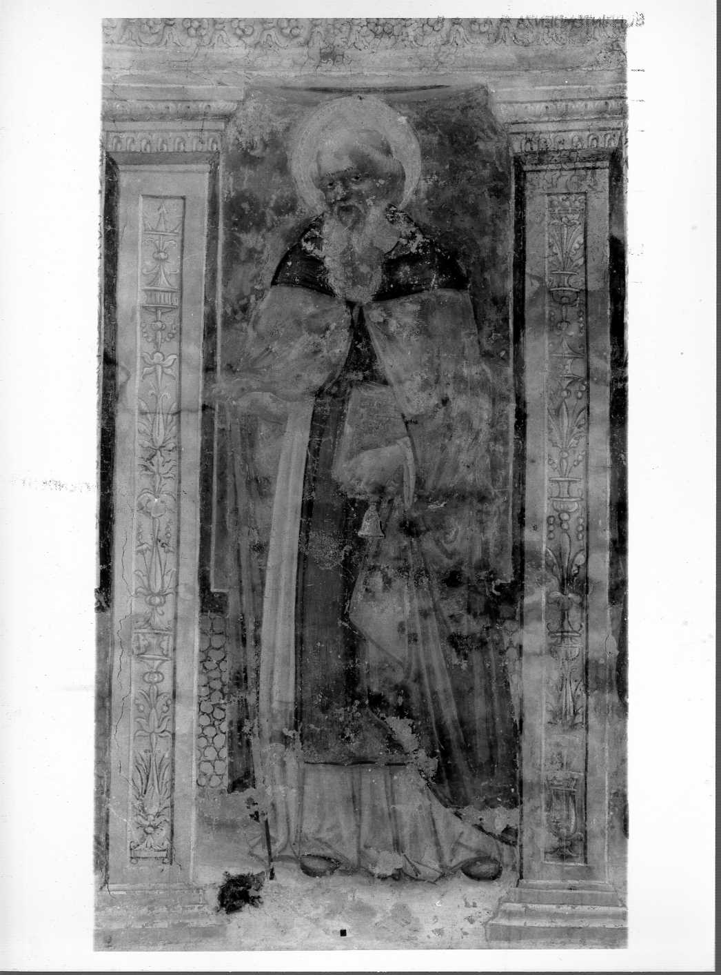 Sant'Antonio abate (dipinto, complesso decorativo) di Melanzio Francesco (e aiuti) (inizio sec. XVI)