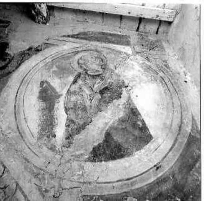 Madonna annunciata (dipinto, complesso decorativo) di Melanzio Francesco (e aiuti) (inizio sec. XVI)