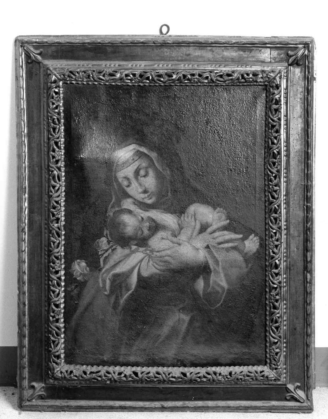 S. Caterina da Siena con Gesù Bambino (dipinto, opera isolata) - bottega umbra (sec. XVIII)